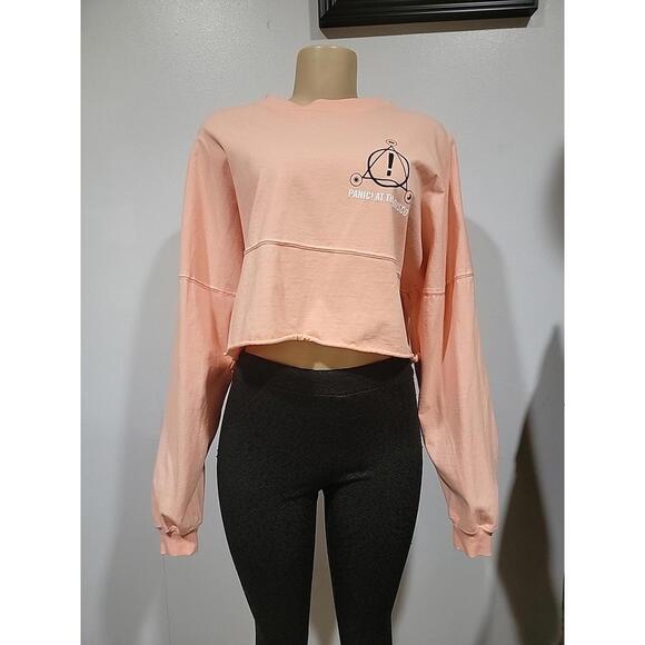 Spirit Jersey Panic! At The Disco Women's Sweatshirt High Hopes Crop  NEW #W - Picture 2 of 10